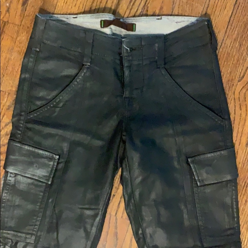 J brand Waxed Black Military Jeans